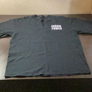 Inaka Power Graphic Tee shirt size Medium black purple mummy